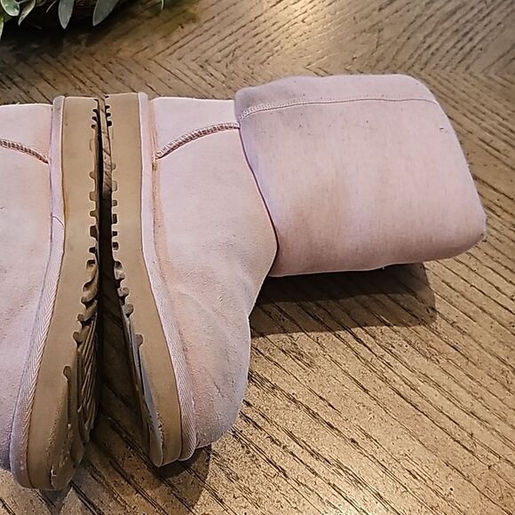 Classic short fur jersey cozy UGG size 7 light pink - Picture 4 of 12